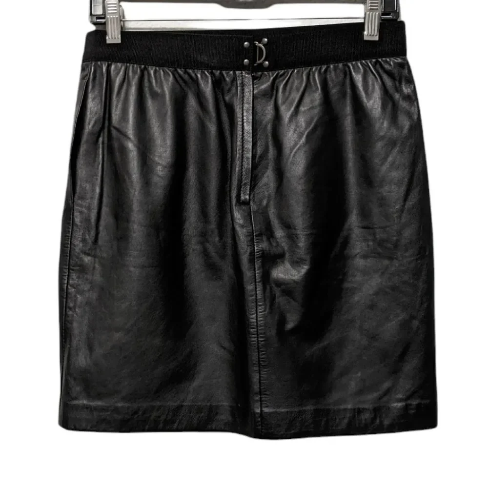 ANN TAYLOR LOFT Leather Skirt 0